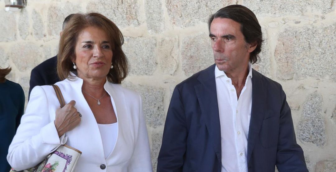 Aznar y Botella en una imagen de archivo Aznar y Botella en una imagen de archivo