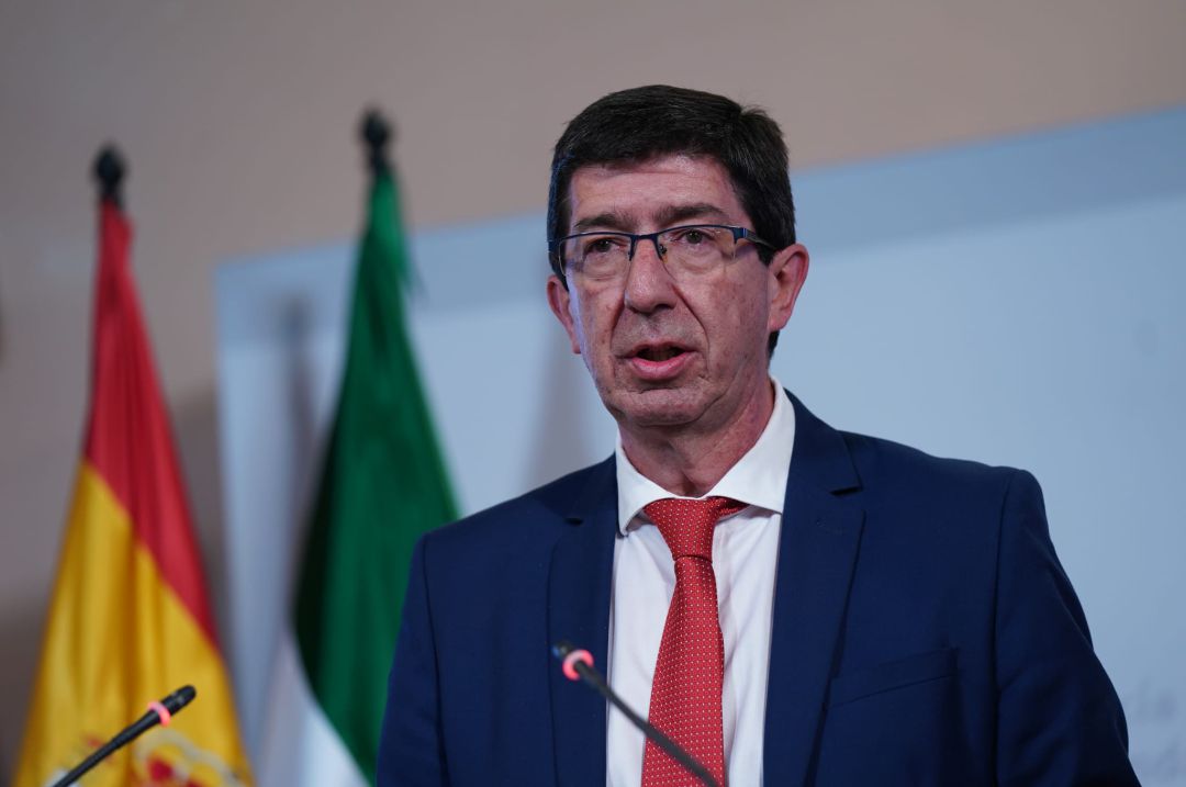 Juan Marín, el vicepresidente de la Junta, anuncia una orden de confinamiento para municipios costeros ante la crisis del coronavirus Juan Marín, el vicepresidente de la Junta, anuncia una orden de confinamiento para municipios costeros ante la crisis del coronavirus