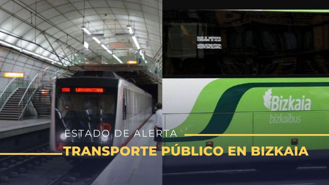 Excepto Bilbobus, el resto de transporte público se verá reducido Excepto Bilbobus, el resto de transporte público se verá reducido