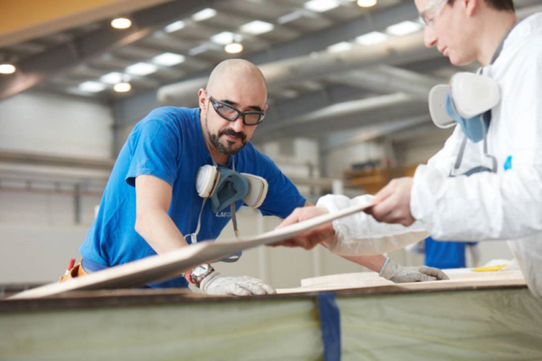La empresa LM construye palas eólicas La empresa LM construye palas eólicas