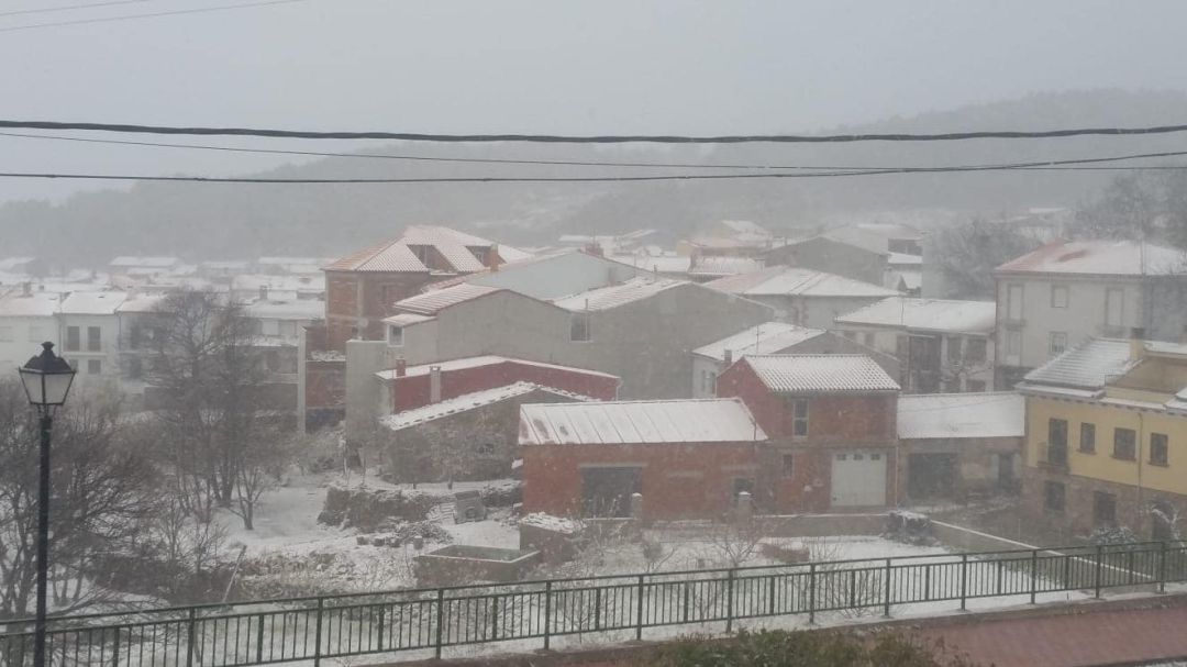 Imagen de Piornal en esta mañana de lunes, 16 de marzo de 2020. Imagen de Piornal en esta mañana de lunes, 16 de marzo de 2020.