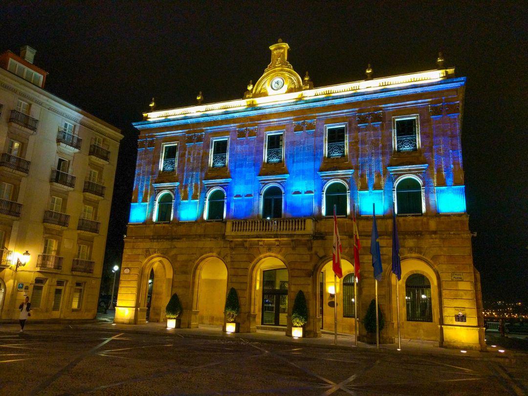 Ayuntamiento de Gijón en la Plaza Mayor. Ayuntamiento de Gijón en la Plaza Mayor.