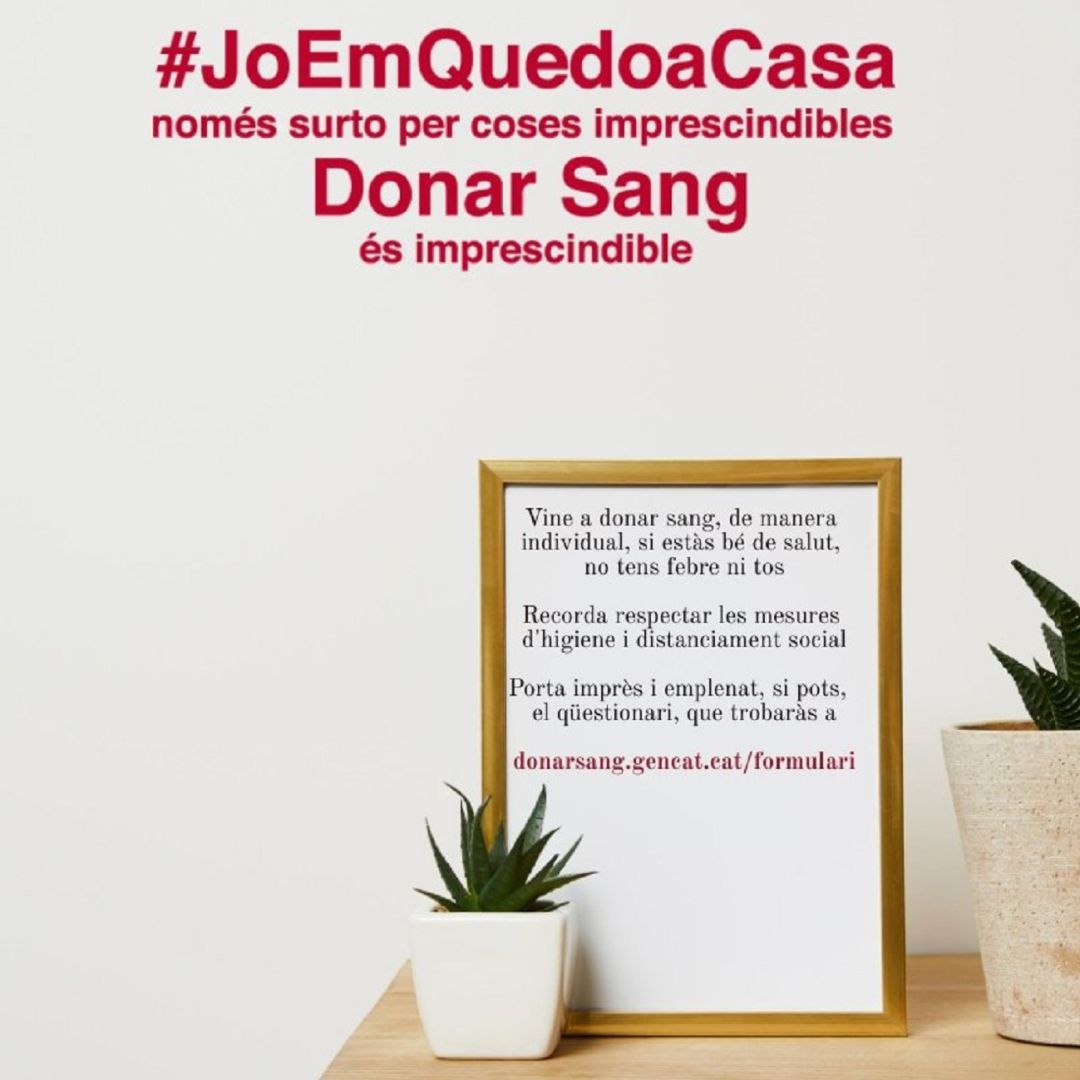 La campanya per Donar sang La campanya per Donar sang