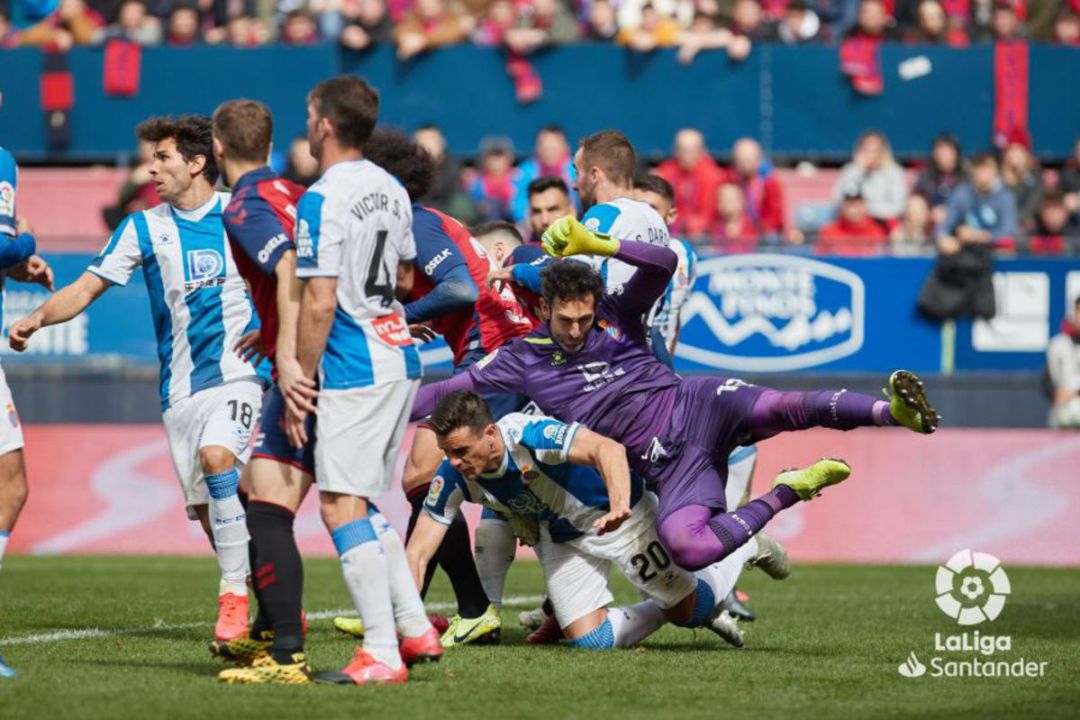 Último partido entre el Espanyol y Osasuna en el Sadar Último partido entre el Espanyol y Osasuna en el Sadar