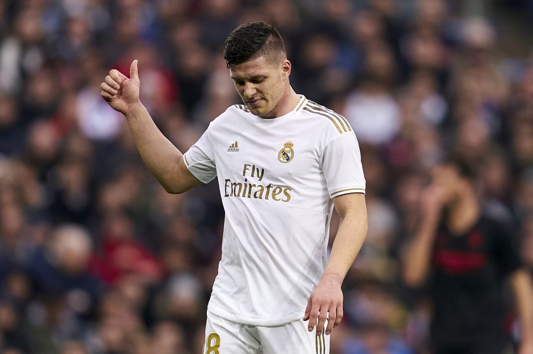 El delantero del Real Madrid Luka Jovic. El delantero del Real Madrid Luka Jovic.