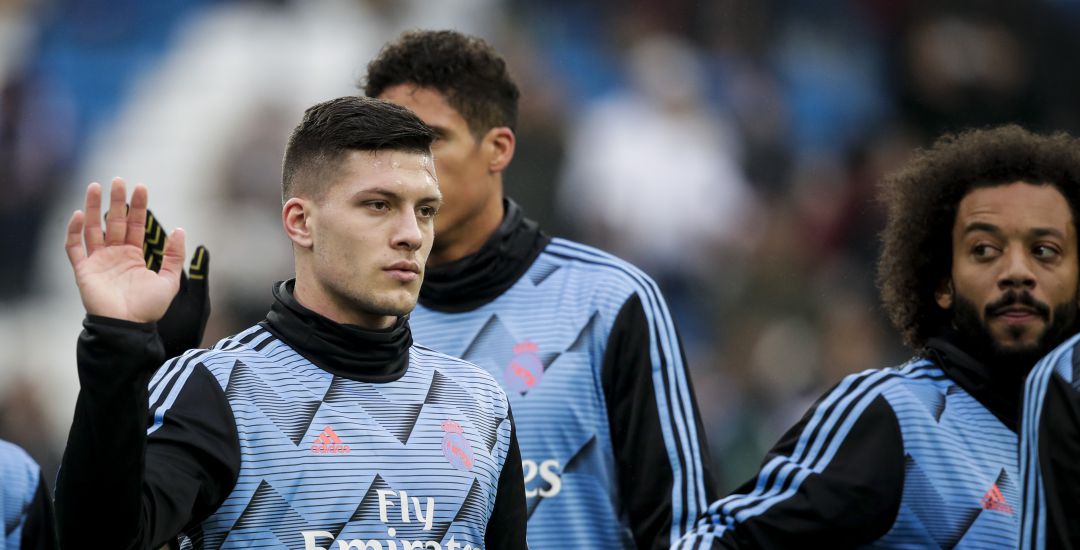 Luka Jovic, durante un entrenamiento del Real Madrid Luka Jovic, durante un entrenamiento del Real Madrid