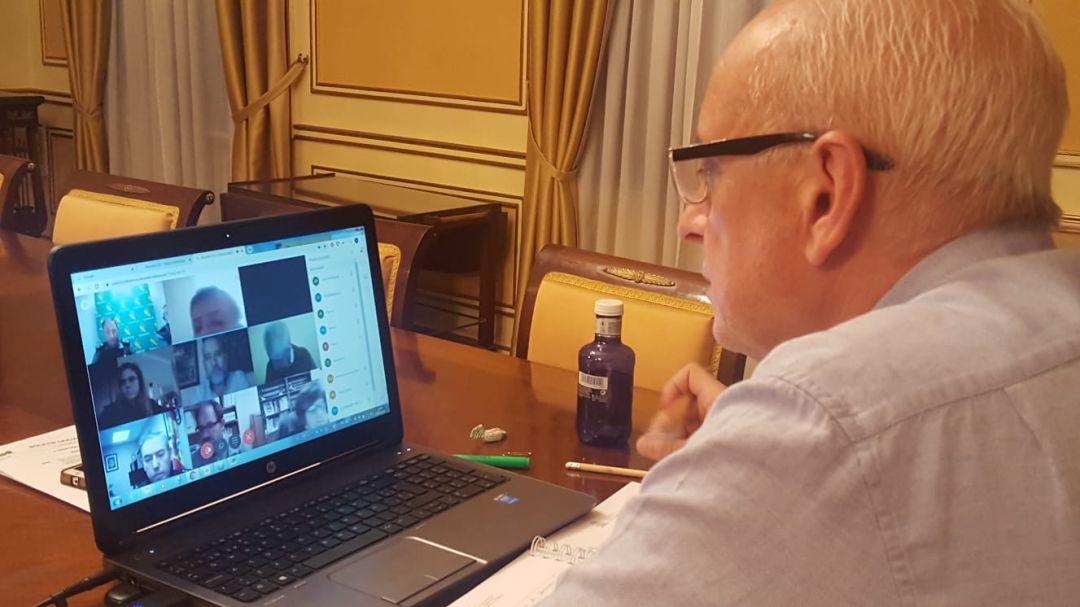 El subdelegado, Juan Rodríguez, preside la reunión a través de medios telemáticos El subdelegado, Juan Rodríguez, preside la reunión a través de medios telemáticos