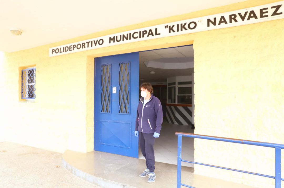 El pabellón Kiko Narváez centro de recepción de material El pabellón Kiko Narváez centro de recepción de material