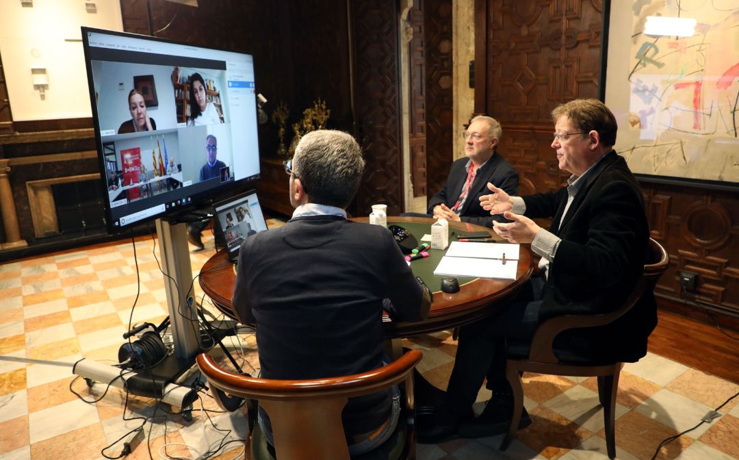 El president Puig ha mantenido la reunión con el sector hotelero por videoconferencia El president Puig ha mantenido la reunión con el sector hotelero por videoconferencia