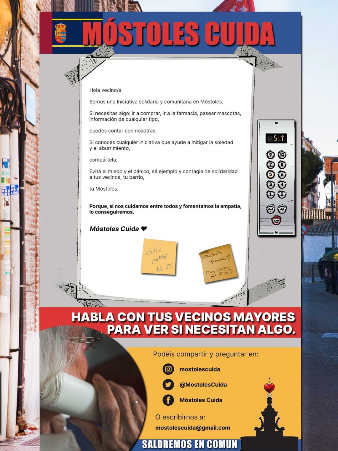 Este es uno de los carteles que se están poniendo en disitintos lugares d Móstoles Este es uno de los carteles que se están poniendo en disitintos lugares d Móstoles