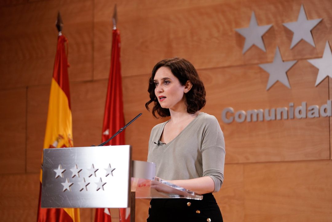Diaz Ayuso en rueda de prensa. Diaz Ayuso en rueda de prensa.