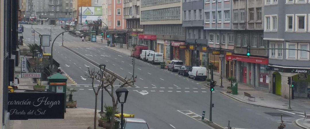 Calles vacías en A Coruña como consecuencia del Estado de Alarma Calles vacías en A Coruña como consecuencia del Estado de Alarma