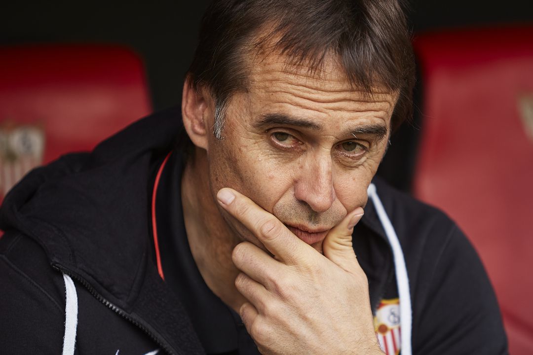 El técnico del Sevilla Julen Lopetegui. El técnico del Sevilla Julen Lopetegui.