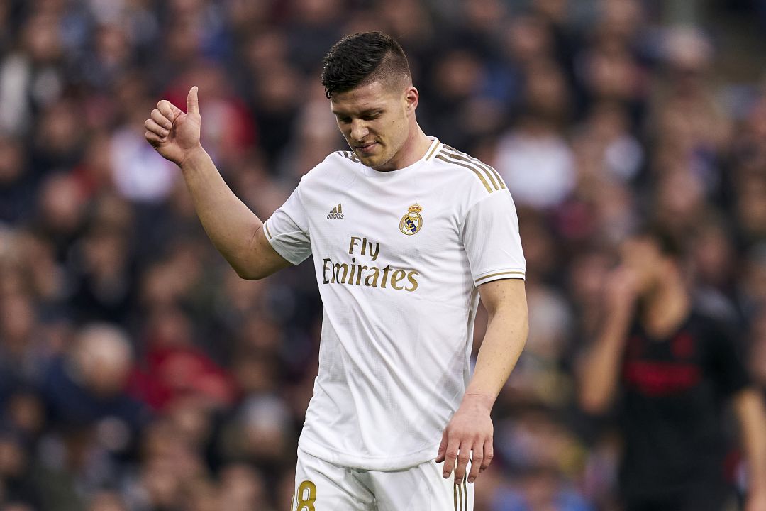 Jovic durante el Real Madrid-Sevilla Jovic durante el Real Madrid-Sevilla