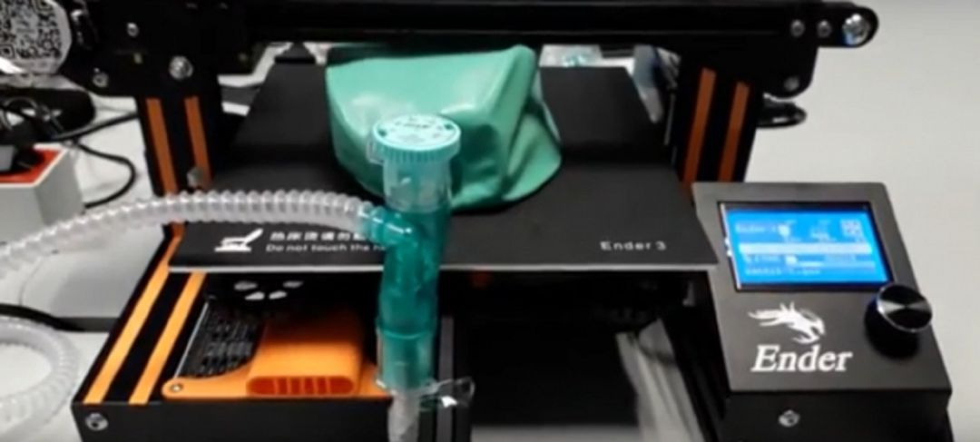 Prototipo de respirador creado por el investigador y 'maker' cordobés. Prototipo de respirador creado por el investigador y 'maker' cordobés.