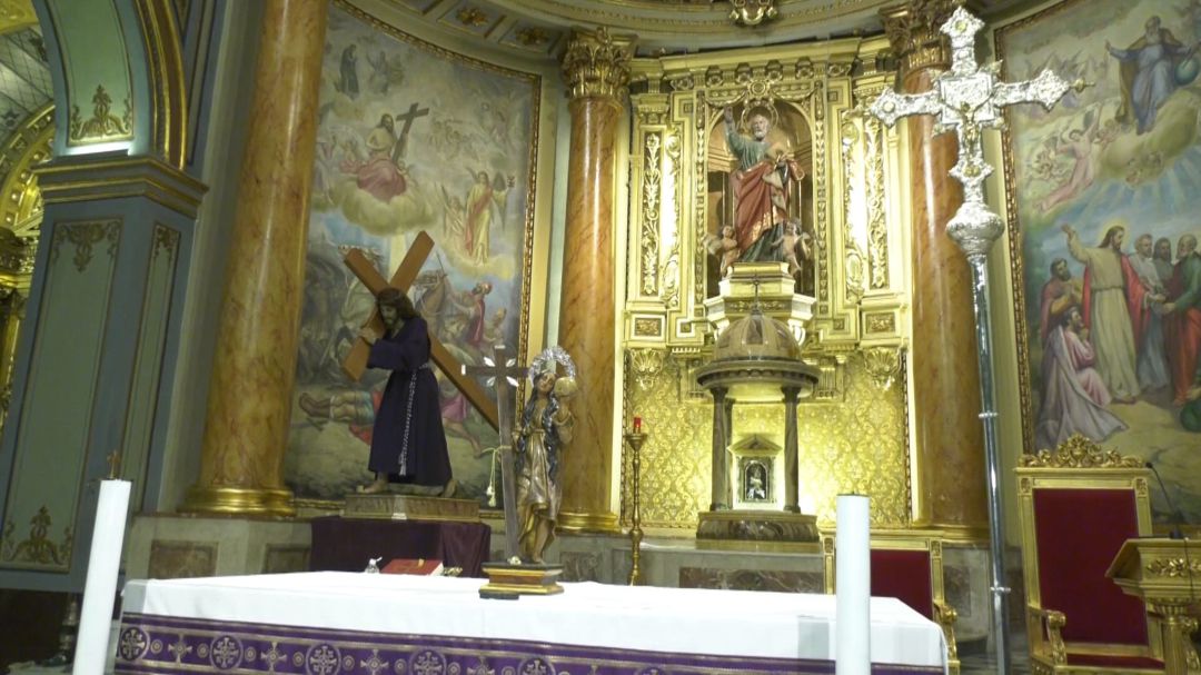 La patrona de Novelda ya está en la parroquia de San Pedro La patrona de Novelda ya está en la parroquia de San Pedro