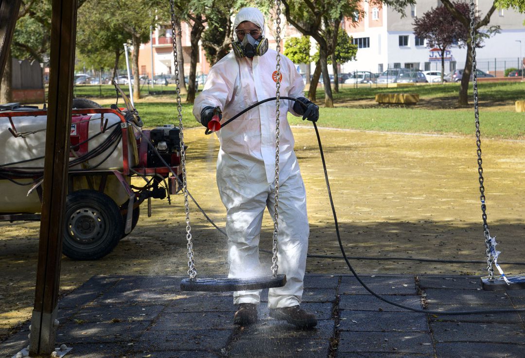 Siguen las labores de desinfección en Jerez Siguen las labores de desinfección en Jerez