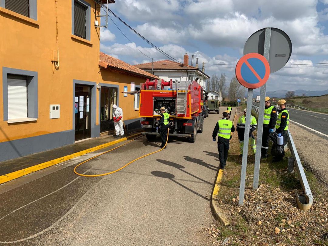 Labores de desinfección en Cubillas de Rueda Labores de desinfección en Cubillas de Rueda