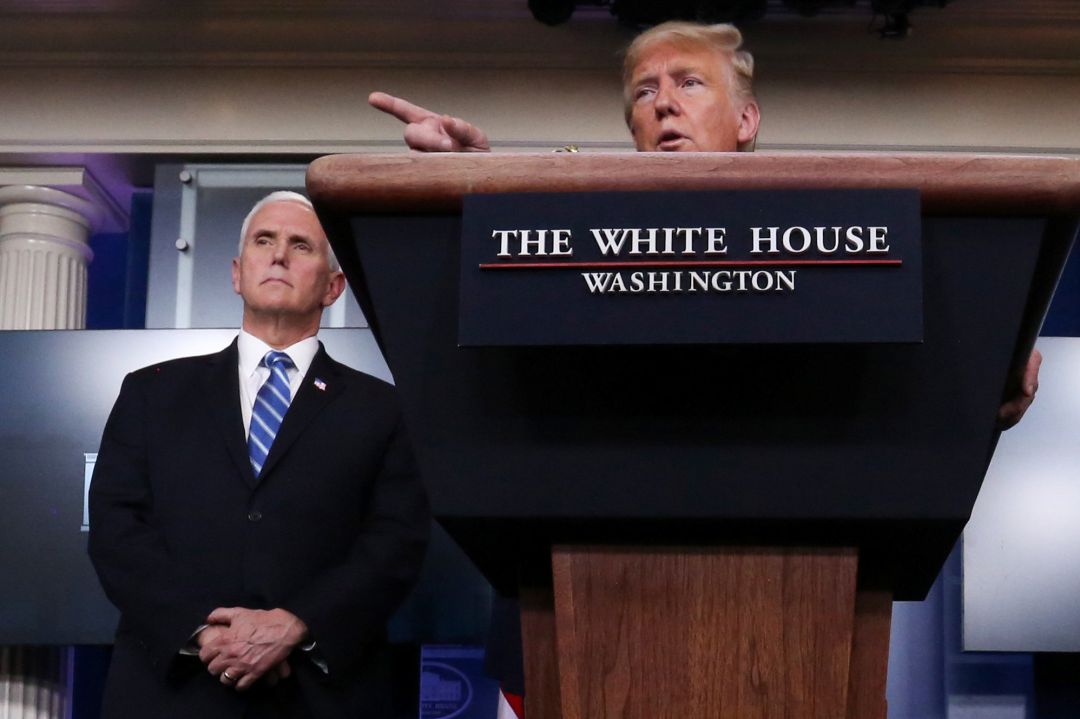 El presidente de Estados Unidos, Donald Trump, en una rueda de prensa en la Casa Blanca El presidente de Estados Unidos, Donald Trump, en una rueda de prensa en la Casa Blanca