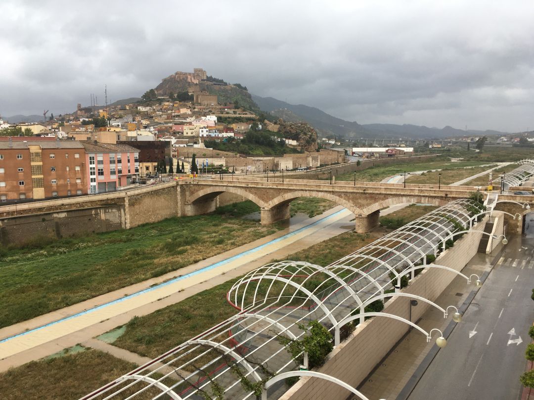 Imagen del río Guadalentín, hoy. Imagen del río Guadalentín, hoy.