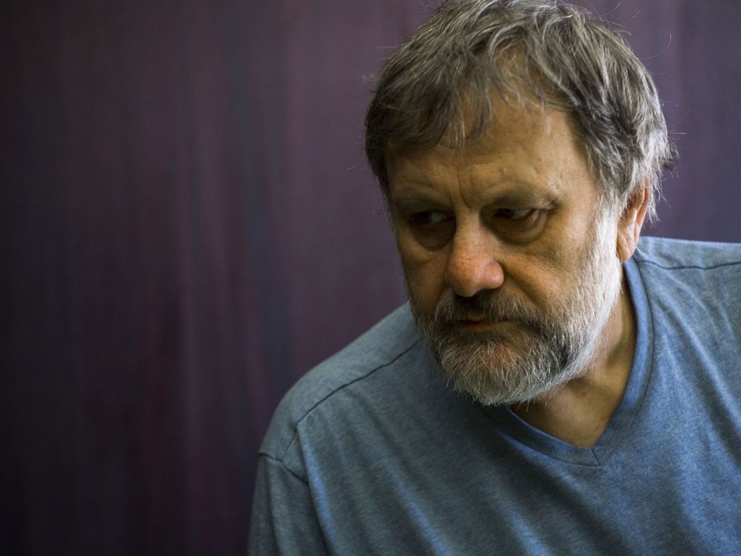 Imagen de archivo del filósofo Zizek en Madrid Imagen de archivo del filósofo Zizek en Madrid