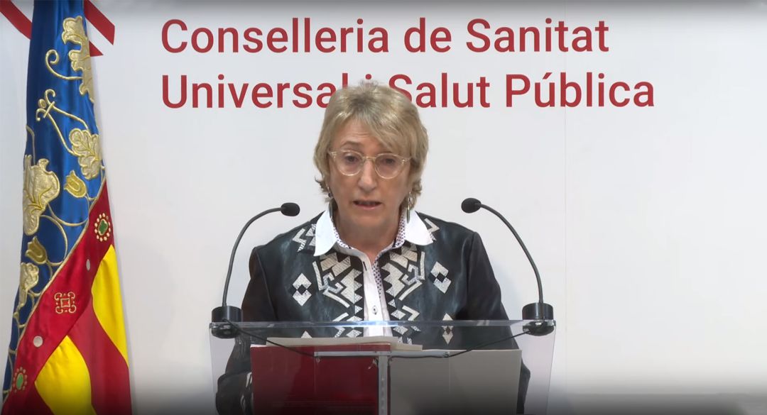 La consellera de Sanidad, Ana Barceló, en la comparecencia de este miércoles. La consellera de Sanidad, Ana Barceló, en la comparecencia de este miércoles.