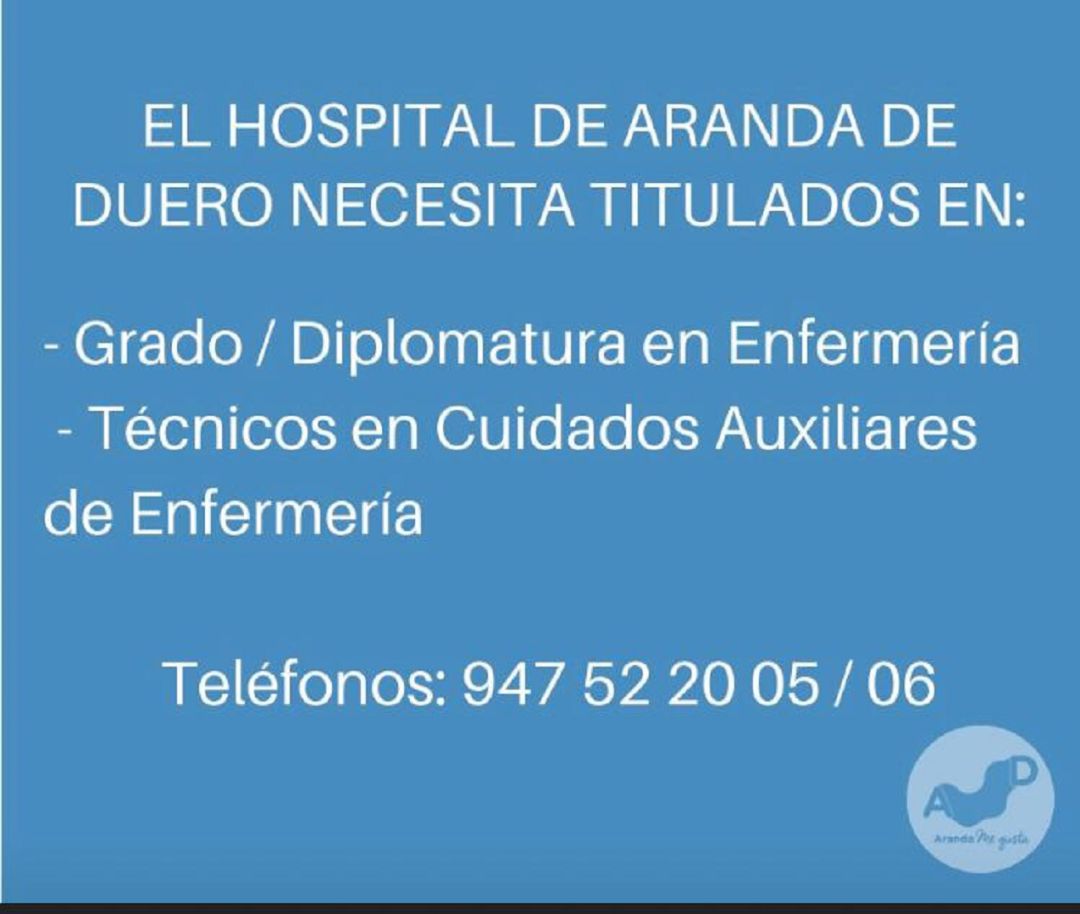 Llamamiento para contratar personal sanitario para el nuevo hospital de campaña
Llamamiento para contratar personal sanitario para el nuevo hospital de campaña