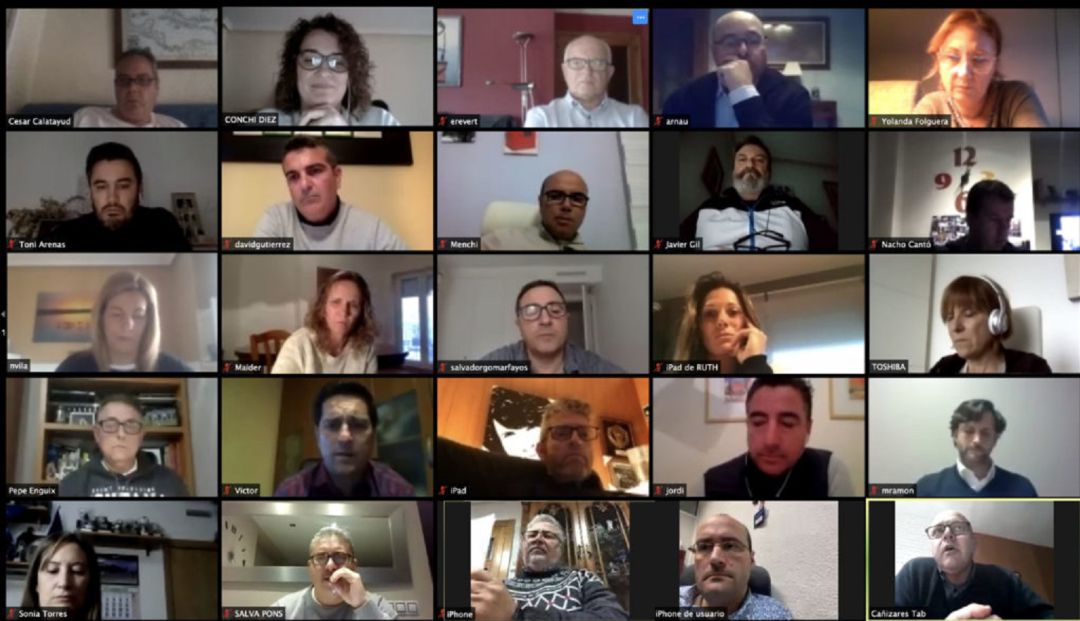 La reunión de la junta directiva de la FFCV se hizo de manera telemática La reunión de la junta directiva de la FFCV se hizo de manera telemática