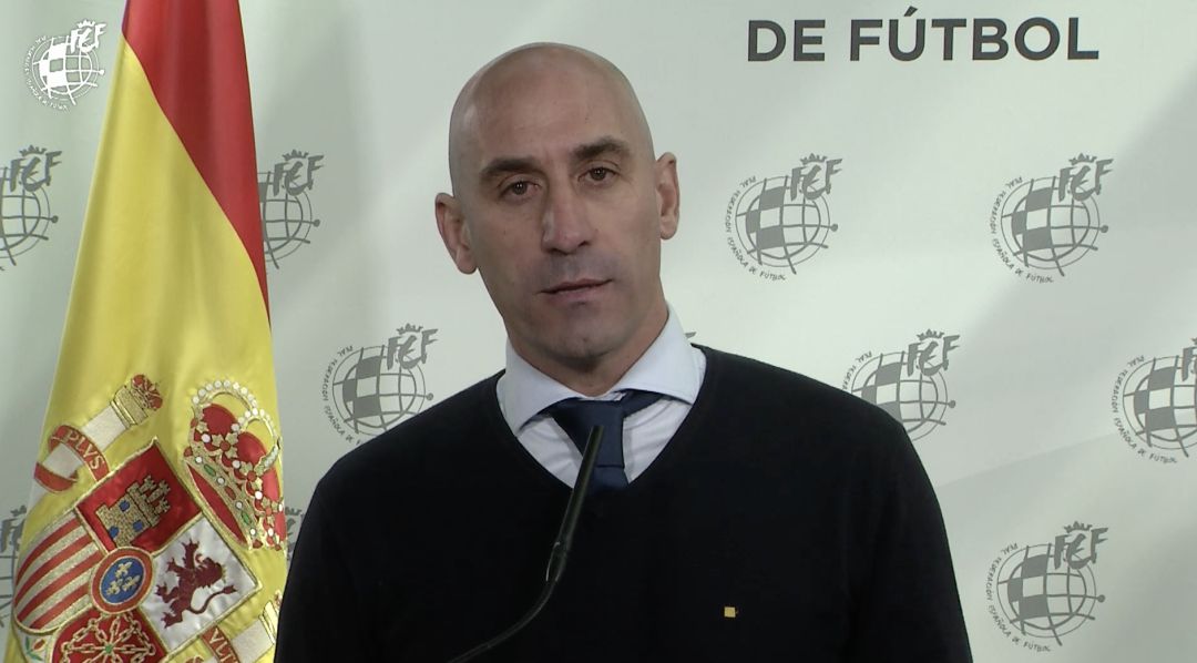 Luis Rubiales, presidente de la RFEF, se ha reunido telematicamente con los presidentes de las territoriales Luis Rubiales, presidente de la RFEF, se ha reunido telematicamente con los presidentes de las territoriales