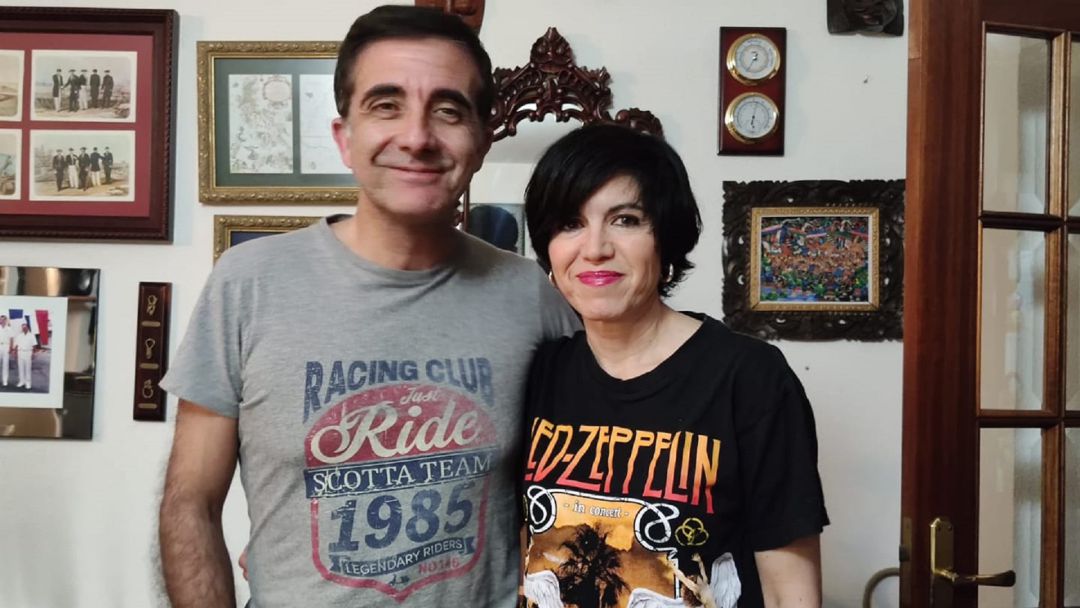 Pilar de Lara y su marido conforman el "Dúo estático Pilar de Lara y su marido conforman el "Dúo estático