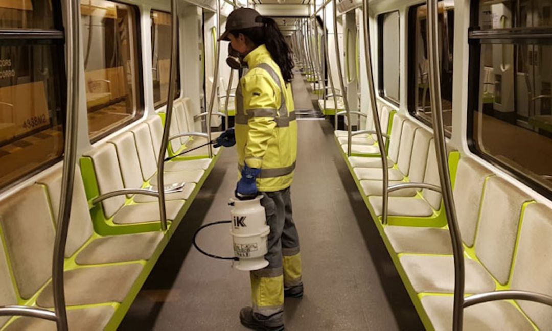 Los vagones de Metrovalencia se desinfectan cada noche para evitar contagios por coronavirus Los vagones de Metrovalencia se desinfectan cada noche para evitar contagios por coronavirus