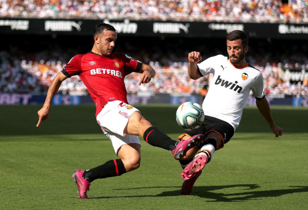 José Luis Gayà, durante un partido contra el Mallorca. José Luis Gayà, durante un partido contra el Mallorca.