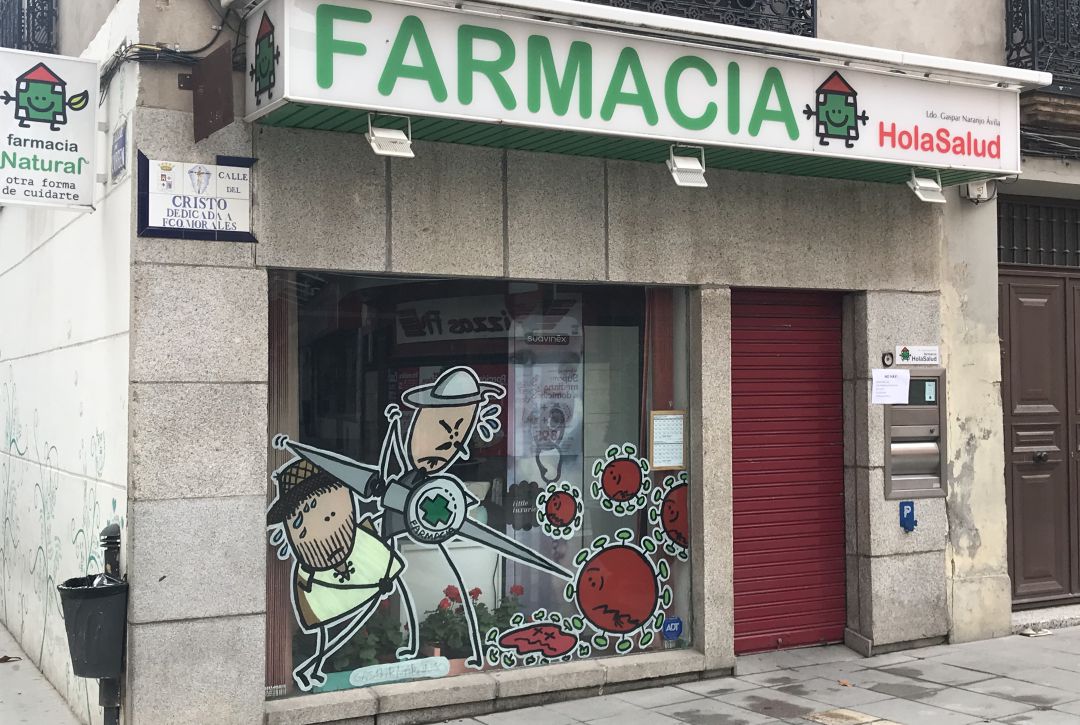 El farmacéutico Gaspar Naranjo ha utilizado al ingenioso hidalgo Don Quijote de la Mancha y a su escudero para combatir al coronavirus El farmacéutico Gaspar Naranjo ha utilizado al ingenioso hidalgo Don Quijote de la Mancha y a su escudero para combatir al coronavirus