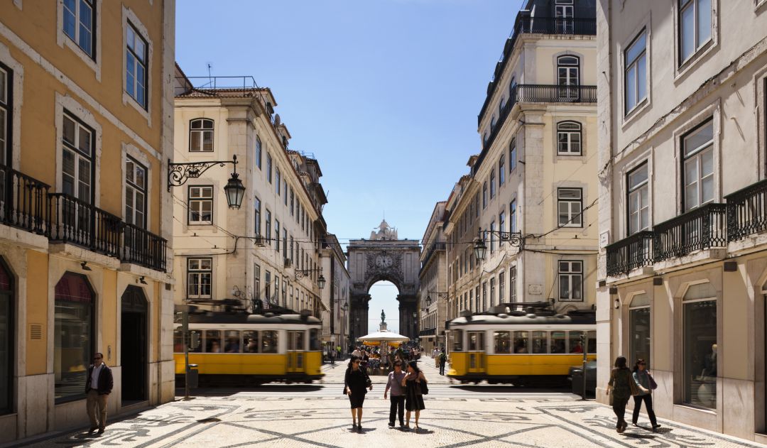 Turistas en Lisboa, Portugal. Turistas en Lisboa, Portugal.