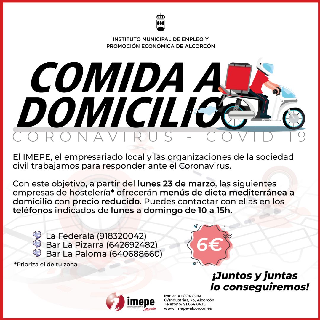 Cartel de la iniciativa puesta en marcha por el IMEPE de Alcorcón Cartel de la iniciativa puesta en marcha por el IMEPE de Alcorcón