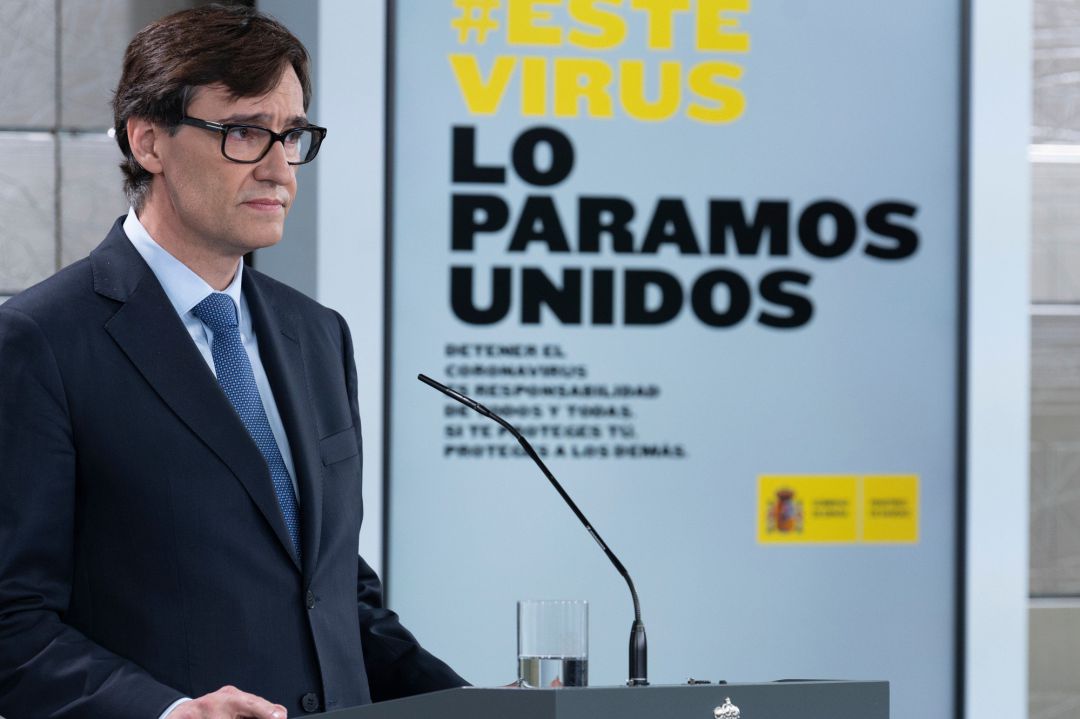 El ministro de Sanidad, Salvador Illa, durante su comparecencia. El ministro de Sanidad, Salvador Illa, durante su comparecencia.