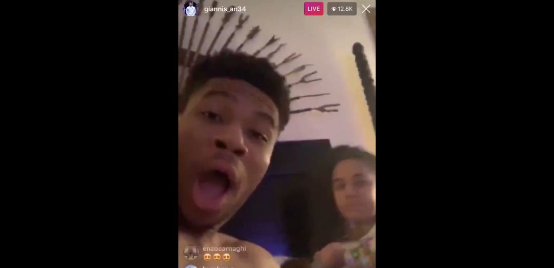 Antetokounmpo y su novia, en el momento en el que ella respondió y dejó sin palabras al griego Antetokounmpo y su novia, en el momento en el que ella respondió y dejó sin palabras al griego