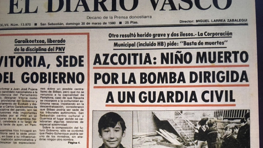 José María Piris: el primer niño que mató ETA