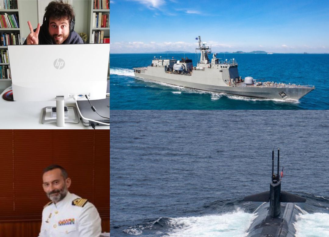 Pablo Ros (arriba) confinado en su casa de Mallorca, y Ernesto Zarco (abajo), jefe de la Flotilla de Submarinos Pablo Ros (arriba) confinado en su casa de Mallorca, y Ernesto Zarco (abajo), jefe de la Flotilla de Submarinos
