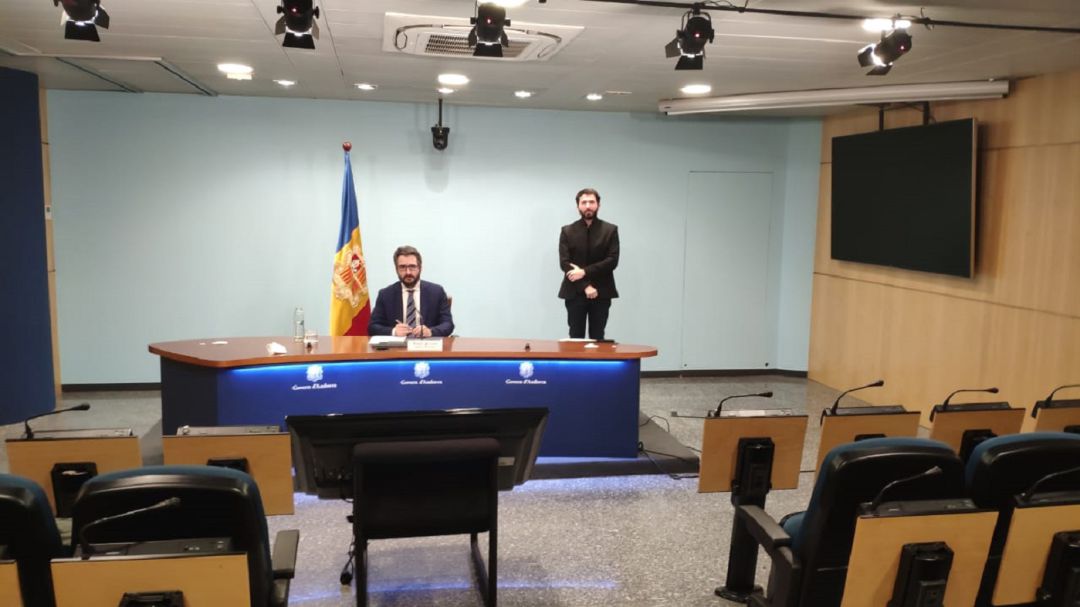El ministre portaveu, Eric Jover. El ministre portaveu, Eric Jover.