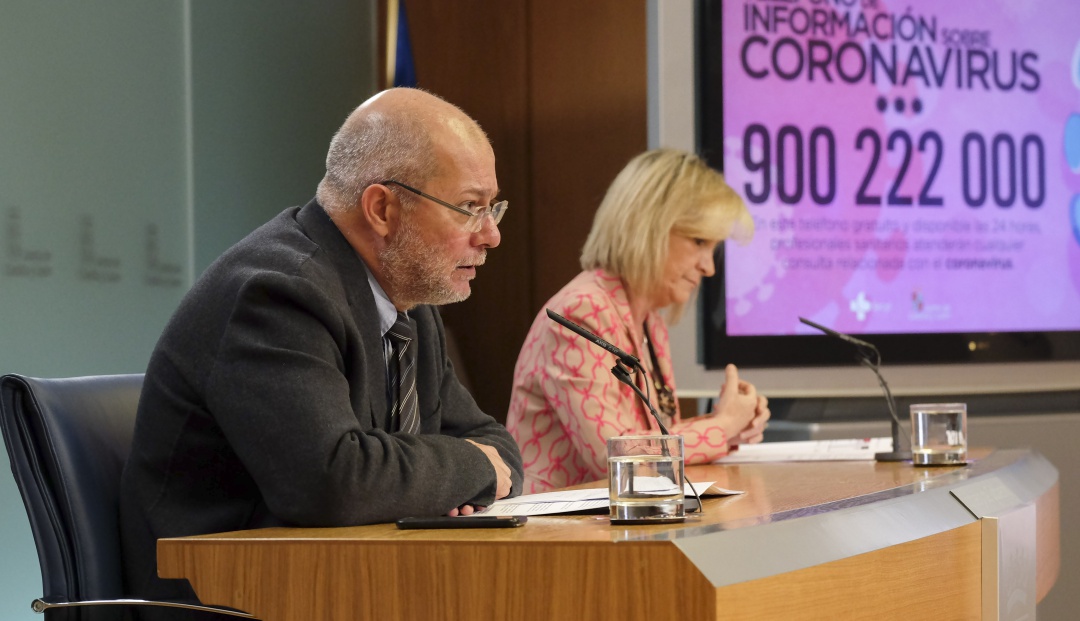 Francisco Igea, vicepresidente de la Junta, comparece en rueda de prensa junto a la consejera de Sanidad, Verónica Casado Francisco Igea, vicepresidente de la Junta, comparece en rueda de prensa junto a la consejera de Sanidad, Verónica Casado