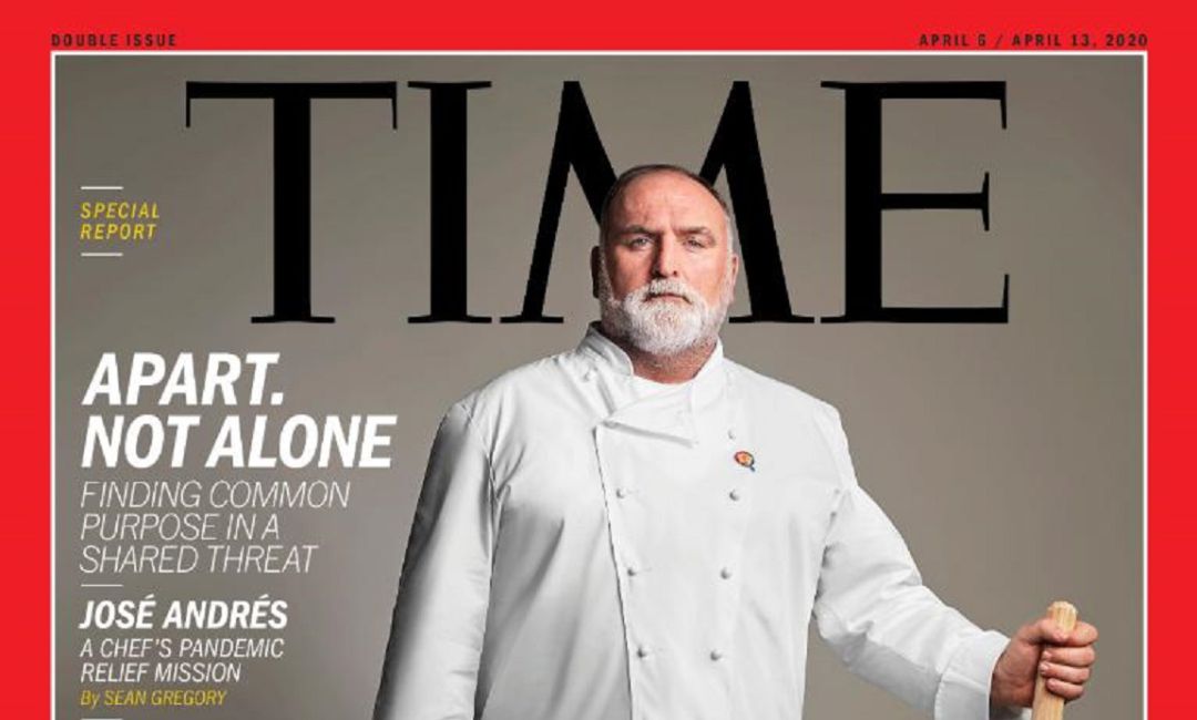 El chef protagoniza la portada de la revista TIME. El chef protagoniza la portada de la revista TIME.
