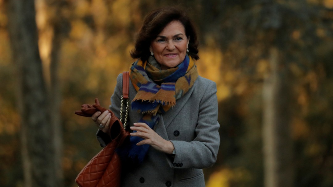 Carmen Calvo recibe el alta médica tras el positivo por coronavirus
