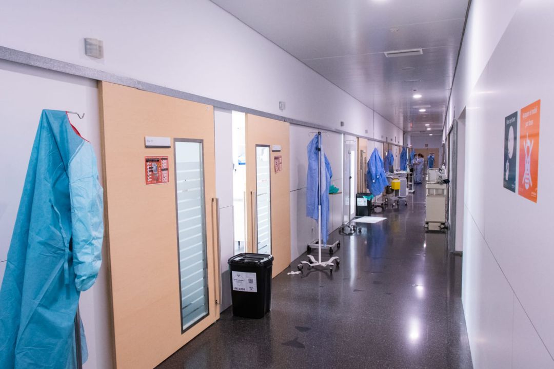 Circuito específico de coronavirus en Urgencias. Circuito específico de coronavirus en Urgencias.