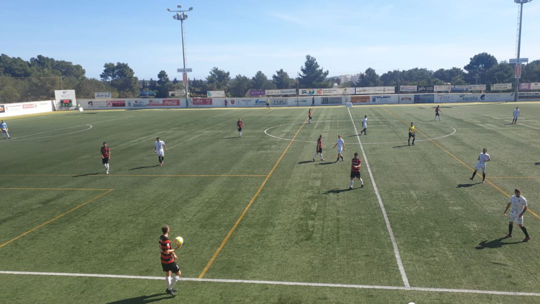 Imagen de un partido de la Peña esta temporada. Imagen de un partido de la Peña esta temporada.