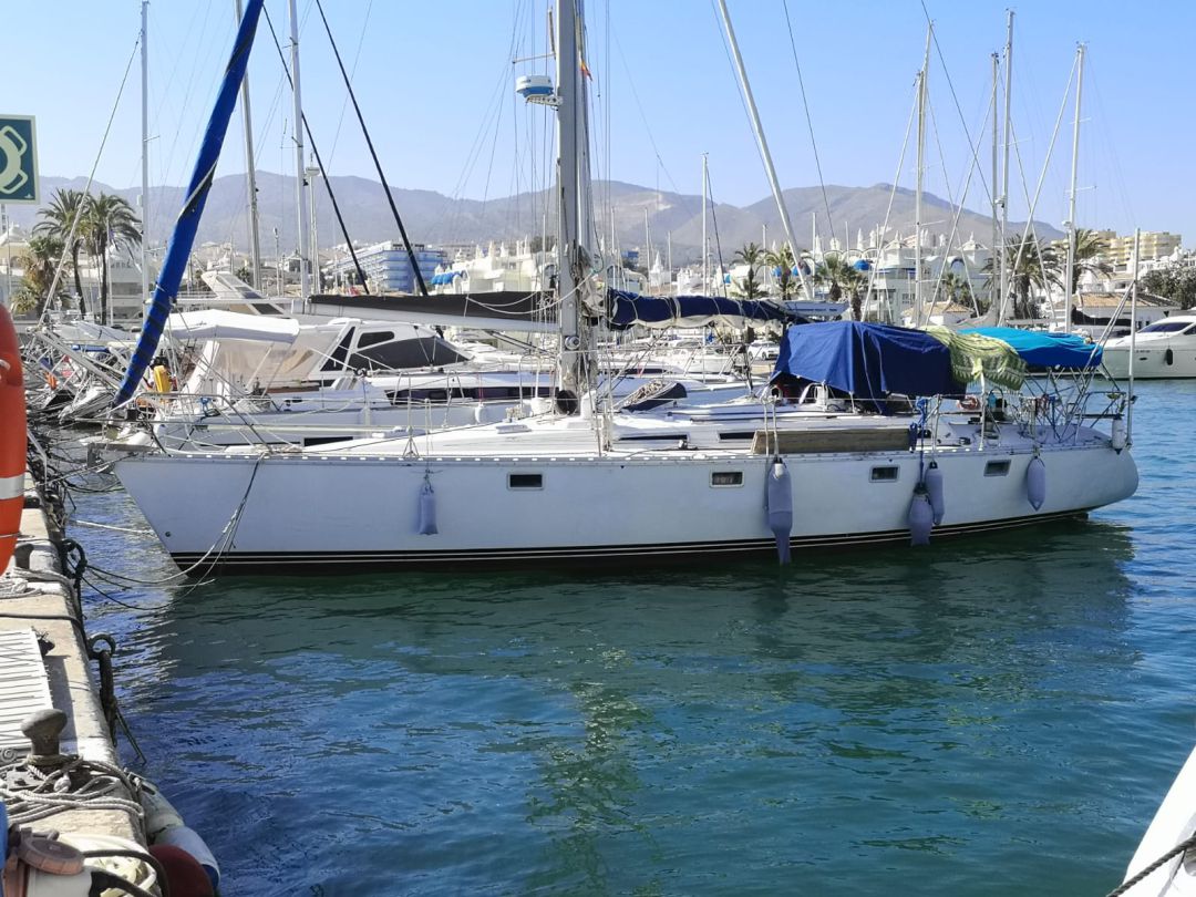 Una familia malagueña vive la cuarentena en su velero Una familia malagueña vive la cuarentena en su velero