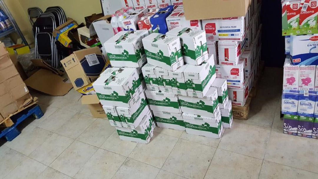 Almacén del Concello de Mos con ayuda para familias Almacén del Concello de Mos con ayuda para familias