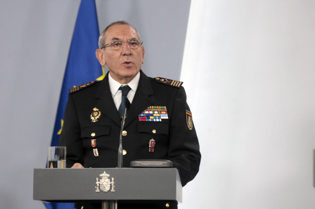 El director adjunto operativo (DAO) de la Policía, José Ángel González, interviene en la rueda de prensa El director adjunto operativo (DAO) de la Policía, José Ángel González, interviene en la rueda de prensa