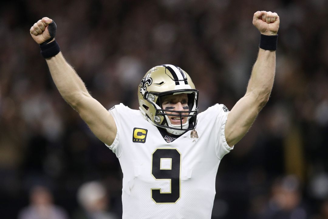 Drew Brees durante un partido de la NFL Drew Brees durante un partido de la NFL