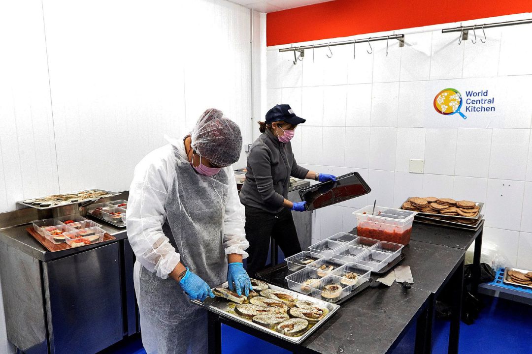 Miembros de la ONG World Central Kitchen (WCK) Miembros de la ONG World Central Kitchen (WCK)